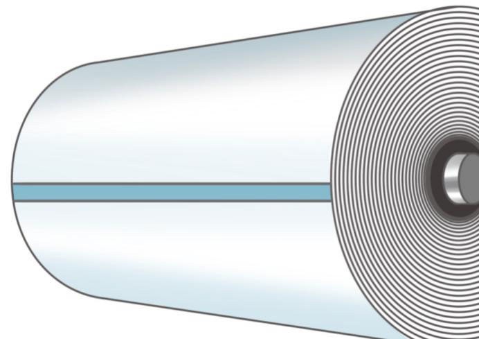 Ready to splice paper reel