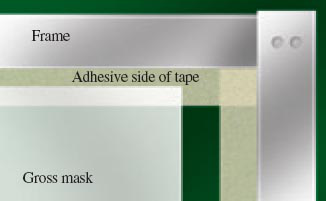 Pre Taped Masking Film Used for Inside Out Masking