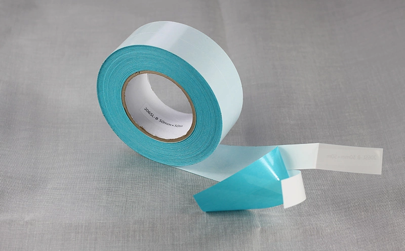 Single-Sided Repulpable Splicing Tape with Slitted Liner
