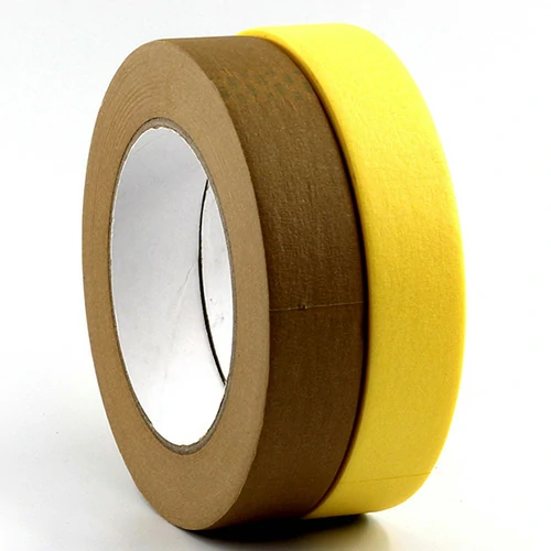 Brown and Yellow Crepe Paper Painters Tape