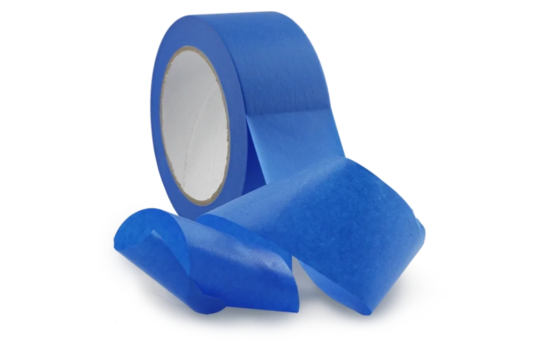 Blue Crepe Paper Tape