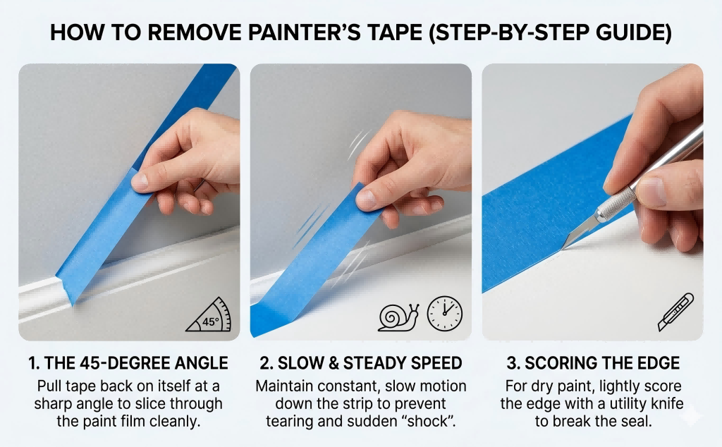 The Removal Guide: When (and How) to Pull Painter's Tape