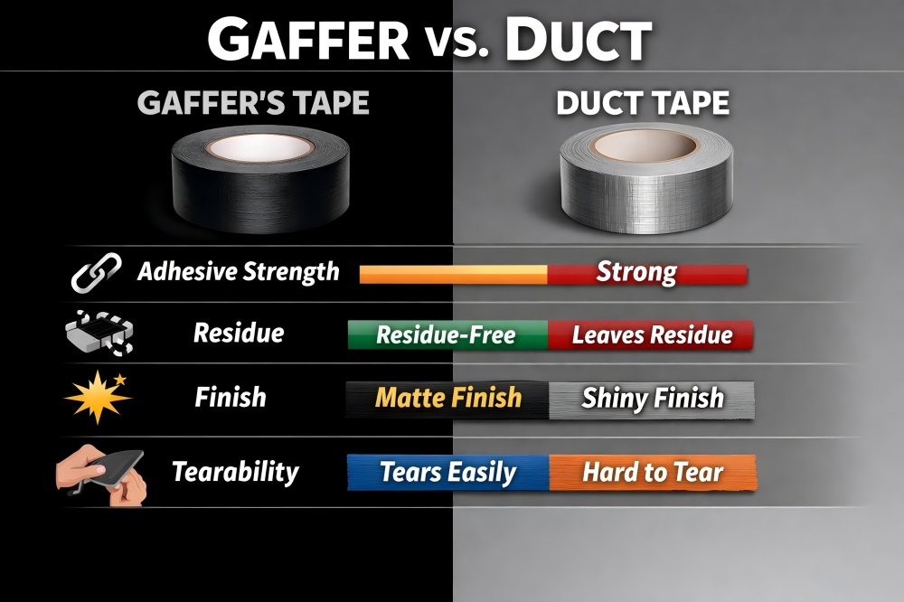 Gaffer's Tape vs Duct Tape
