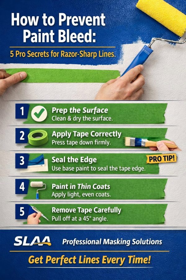 How to Use Painters Tape Without Bleeding - SLAA