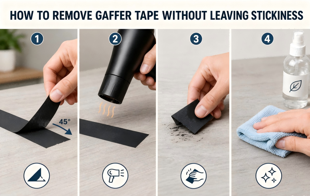 How to Remove Gaffer Tape Without Leaving Stickiness