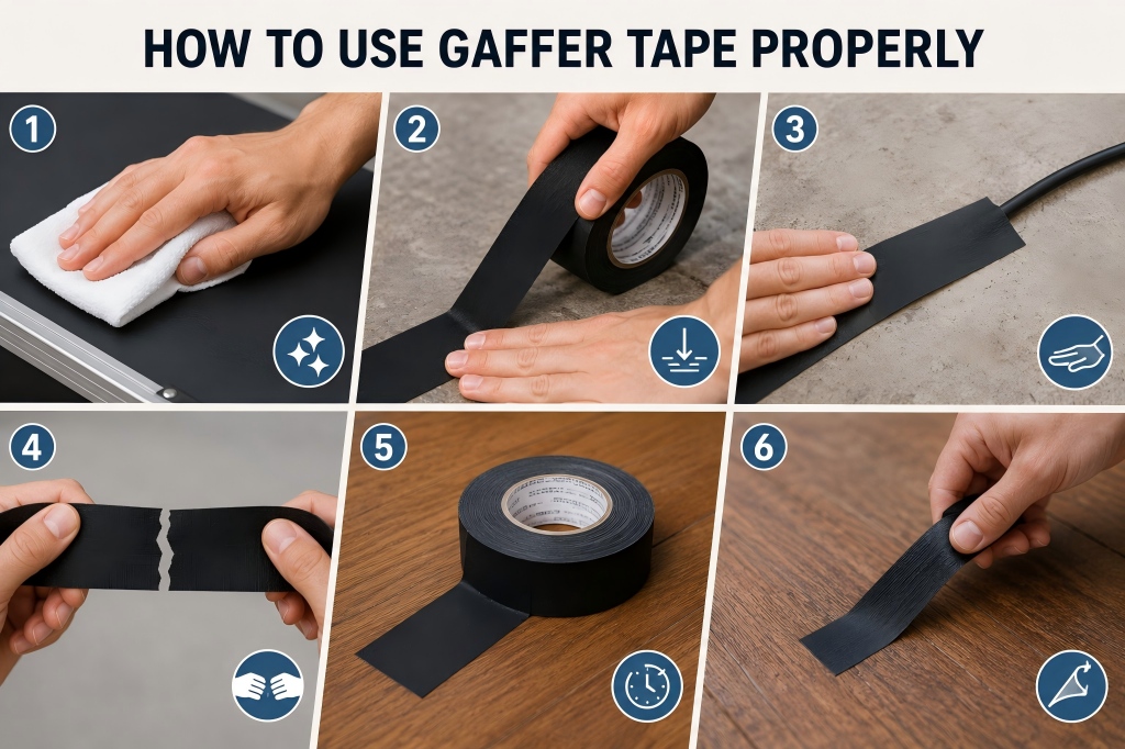 How to Use Gaffer Tape Without Damaging Surfaces